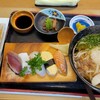 すしふじ - 料理写真:京風とろろ天ぷらうどん5貫盛り