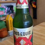 タコス　ハルディン - お酒①ドス・エキス・ラガー(瓶ビール、メキシコ)
      軽やかで呑み易い、喉越しも爽快