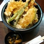 天丼あさひ - 天丼ライス大600円