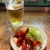Tamon - 生ビールと赤ウインナー