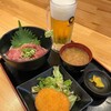 大衆串カツ酒場 なかむら - 料理写真:日替わり定食と生ビール