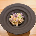 Yakitori Kyoutotachibana - おぼろ湯葉と一寸豆　塩とオリーブオイル