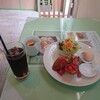 ウッディカフェ - ●Bフレンチトーストのブランチセット　＋450円
●アイスコーヒー　500円
○フレンチトースト
ほわあっと柔らかく、表面カリッと焼かれてる