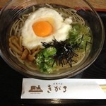 出雲そば きがる - 冷や汁山かけそば、締まった蕎麦と薄味の出しが絶妙！