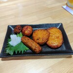 居酒屋 和ゆう - さつま揚げ　あおのり・コーン・青じそ・ネギ・ノーマル　揚げたてでプリップリ！