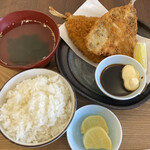 cafe Hanamori - 鯵フライ定食