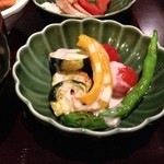 お宿　木の葉 - 焼き野菜☆アンチョビソース