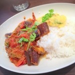 ナスとトマトのカレー