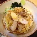 天そや - 豚肉•新生姜かき揚げ天うどん ¥430