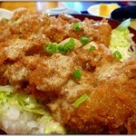 オモニの家 新琴似店 - 【ランチ】ソースチキンカツ丼アップ