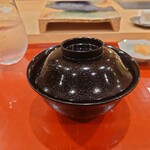 江戸町 すぎもと - ○牡丹海老のお味噌汁