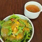 DAIJUTEI SHOKUDO - Aセットのサラダとスープ