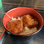 麺酒場 かぐや - ミニソースかつ丼❗️