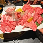 肉処 天穂 - コース7000円の3人前