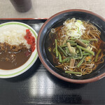 中郷サービスエリア（上り線）フードコート - 山菜そばとミニカレー