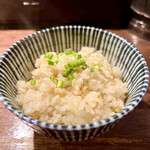 和風楽麺 四代目 ひのでや - ミニ帆立ご飯 150円