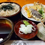 藪蕎麦 - ざるそば、野菜天ぷら