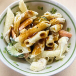 江戸ッ子 - マカロニサラダ。【中濃ソース】で。