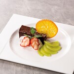 Rich chocolate terrine