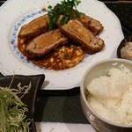 とんかつ マンジェ - フォアグラ豚カツ+定食2090円