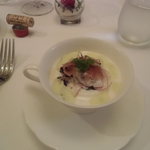 デジーノ - ジャガイモのプラマンジェ生ハム添え