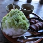 赤福氷　500円と赤福　280円