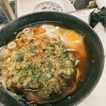 大和屋 - 春菊天そば　卵トッピング