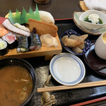 新寿司 - 寿司定食梅1200円