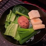 瀬里奈 - しゃぶしゃぶの野菜・その１です。