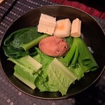 瀬里奈 - しゃぶしゃぶの野菜・その２です。