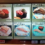 沼津 魚がし鮨 横浜西口店 - メニュー画面