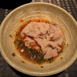 瀬里奈 - しゃぶしゃぶのスープで調理した宮崎県産の特選牛サーロインのしゃぶしゃぶ肉・その５です。