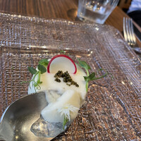 BISTRO FAVORI 代官山 - ホワイトアスパラのブランマンジェ