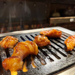 京橋 ハラミ屋 - まぜホルモン 辛味ダレ