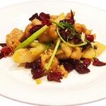 桃源酒家 - 鶏肉の四川風炒め