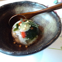 日本料理 TOBIUME - 前菜の煮こごり。ひんやりツルンで食欲が増します！