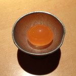 焼鳥 市松 - 鶏の玉子の塩漬け