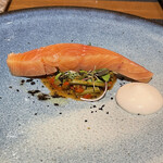 FRUTTO - 桜鱒 天然こごみ カポナータ