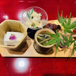 銀座 きた川 - 八寸(一人前にのアップ)