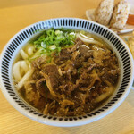 Kichiya Udon - 肉ごぼう天うどん　別皿ごぼう天