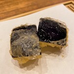 天婦羅 みやしろ - 京都県産丸ナスの天麩羅