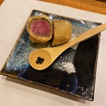 天婦羅 みやしろ - シャトーブリアンを湯葉と大葉で包んだ天麩羅