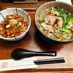 蝦夷前そばと豚丼 北堂 - 