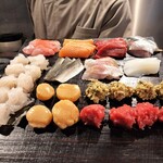 立ち食い鮨 まさ - 綺麗な玉手箱やなぁ〜