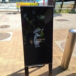 ぼうず'n coffee - 看板の裏にはこんなかわいいイラストが！