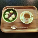 ぼうず'n coffee - 白玉宇治金時とエスプレッソ