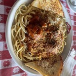 バブルオーバー - ミートボールパスタ