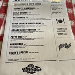 バブルオーバー - メニュー