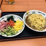 日高屋 - 黒酢冷やし麺