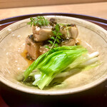 礒田 - 皮目パリッとそしてしっかりと味付けされた桜鱒とうるい　仄かに山椒がきいています